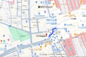 大宮駅からスリムビューティハウス大宮総本店へのアクセスMAP画像